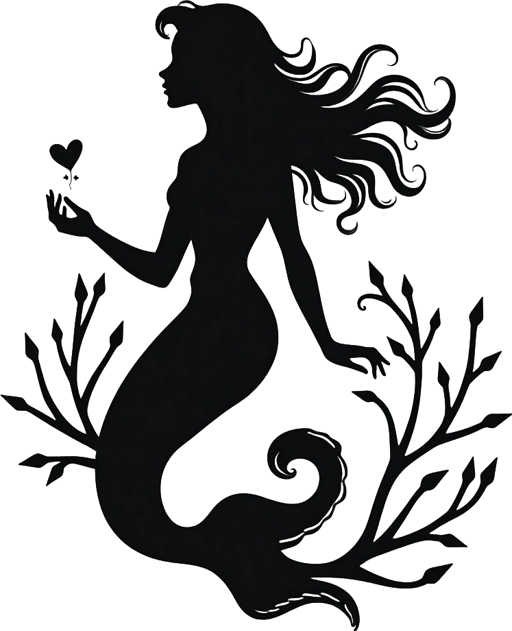 Enchanted Mermaid Silhouette